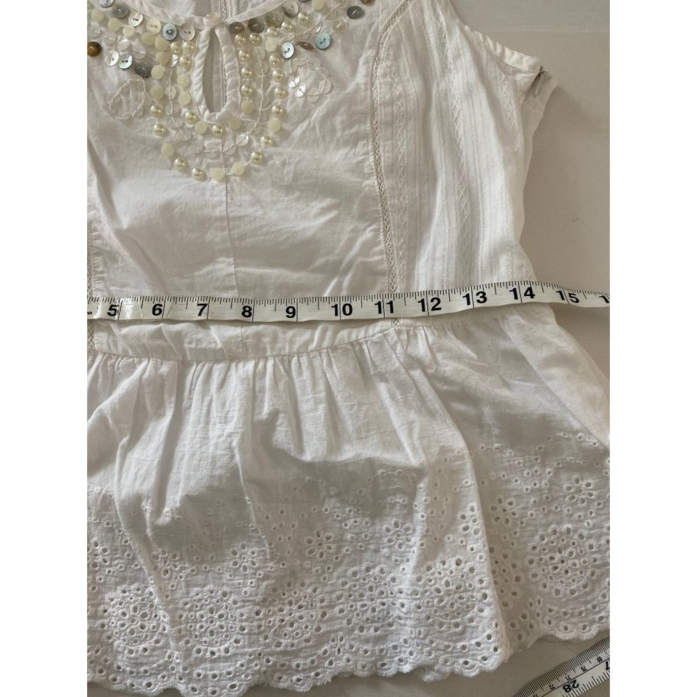 America Rag 100% cotton peplum top size small - Picture 6 of 10